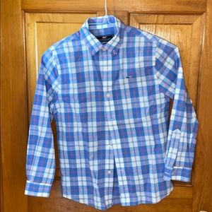 NEW boys vineyard vines plaid shirt